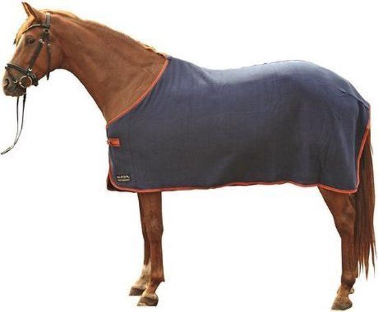 HKM Alaska Zweetdeken -Paard- Lichtgrijs/Donkerblauw 75