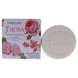 3 L'Erbolario 3 Rose Perfumed Bar Soap - Pack of 3