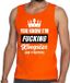 Bellatio Decorations Shoppartners Bv Oranje Kingsize tanktop / mouwloos shirt - Singlet voor heren - Koningsdag kleding XL
