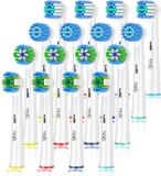 Qitizu Brossette Compatible avec Braun Oral-b, Têtes de Rechange pour Brosse à Dents Électrique Oral-b, Inclure Precision, Floss, Cross, Sensitive (16 blanc)