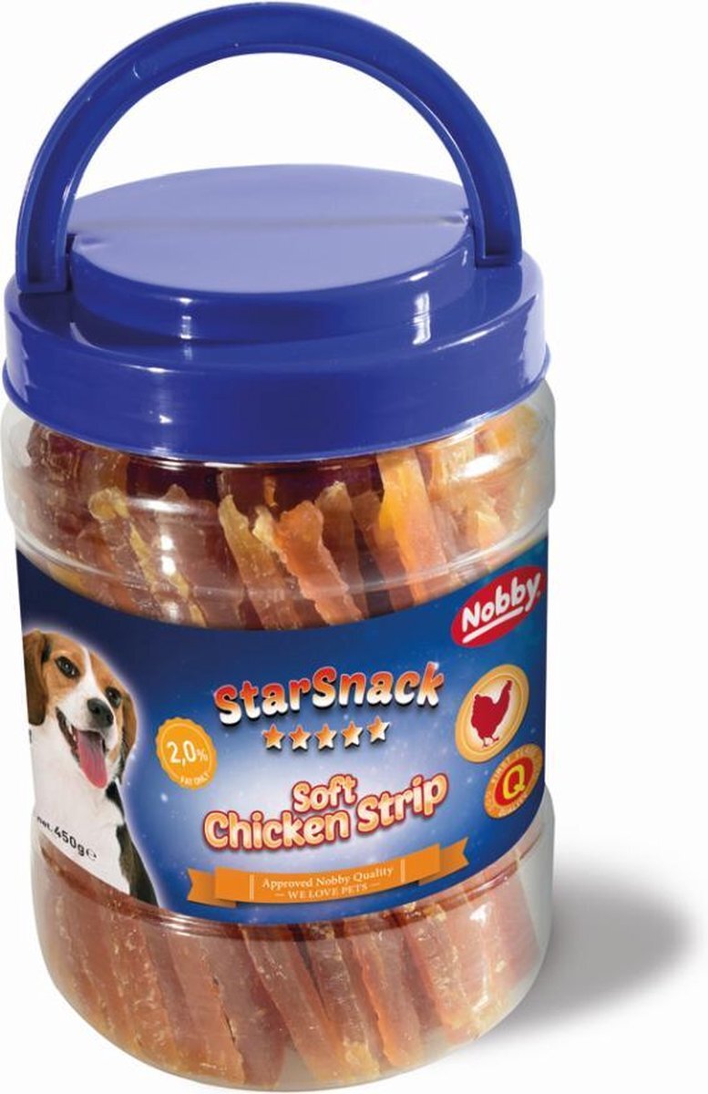 Nobby STARSNACK Soft Chicken Strip Dose 450 g