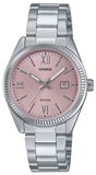 Casio Damenuhr LADY DATE - PINK Silberfarben (Ø 30 mm)
