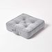 Unyqoos® Coussin d'assise confortable en coton gris argenté pour un usage polyvalent à la maison