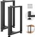 VEVOR Tafelpoten, Set van 2, 450x220x740 mm, T-Vormige Tafelvoet, Draagvermogen 1000 Kg, Tafelpoten van Koolstofstaal, Meubelvoeten, Tafelonderstel, Tafelpoten voor Bureaus, Salontafels, Eettafels, Zwart