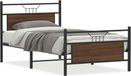 Maison Exclusive - Cadre de lit sans matelas, chêne brun, 100x200 cm, fibre de bois