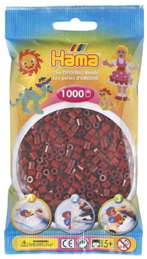 Hama Strijkkralen 1000 Stuks Bordeauxrood