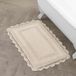 Laura Ashley Gehaakt katoenen badtapijt, 53 x 86 cm, beige (Linen)