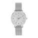 TOM TAILOR - Dames Quartz Polshorloge - Kast van Metaallegering in Zilverkleurig - Band van Roestvrij Staal in Zilverkleurig - Waterdicht 3 Bar - Design - TT-W0043