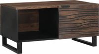 Maison Exclusive - Table basse, placage noyer, 80 x 50 x 40 cm, panneau de particules