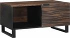 Maison Exclusive - Table basse, placage noyer, 80 x 50 x 40 cm, panneau de particules