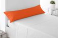 Miracle Home Kussensloop, anti-peeling, zacht en comfortabel, 50% katoen, 50% polyester, 120 x 45, Bed 105, Oranje