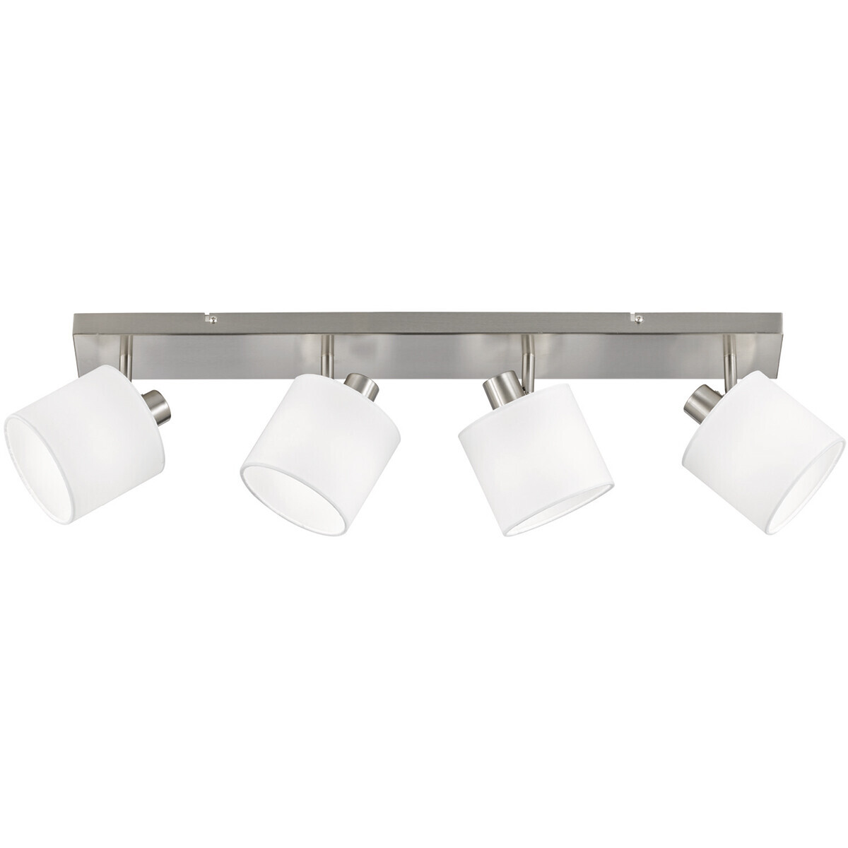 BES LED LED Plafondspot - Trion Torry - E14 Fitting - 4-lichts - Rechthoek - Mat Nikkel - Aluminium