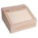 Rayher Hobby Houten Kist Met Schuin Klapdeksel, 24 x 24 x 12 cm, FSC-Gecertificeerd, Opbergdoos, 62409000, Hout