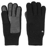 Roeckl Walkhandschoenen leren binnenhand 21013-502 herenhandschoenen scheerwol (8, zwart)