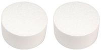 Merkloos / Sans marque 5x Piepschuim vorm ronde schijf/schijven 10 x 4 cm hobby/knutselmateriaal