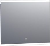 Brauer Jasper Spiegel - Rechthoekig - 80 cm - met Directe LED-Verlichting - Dimbaar - met Touchbediening