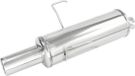 100% InoXcar 100% RVS Sportuitlaat passend voor Peugeot 106 1.3 Rallye -1996 80mm
