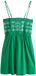Next - Dames - Geborduurde minizomerjurk met smalle bandjes - Groen