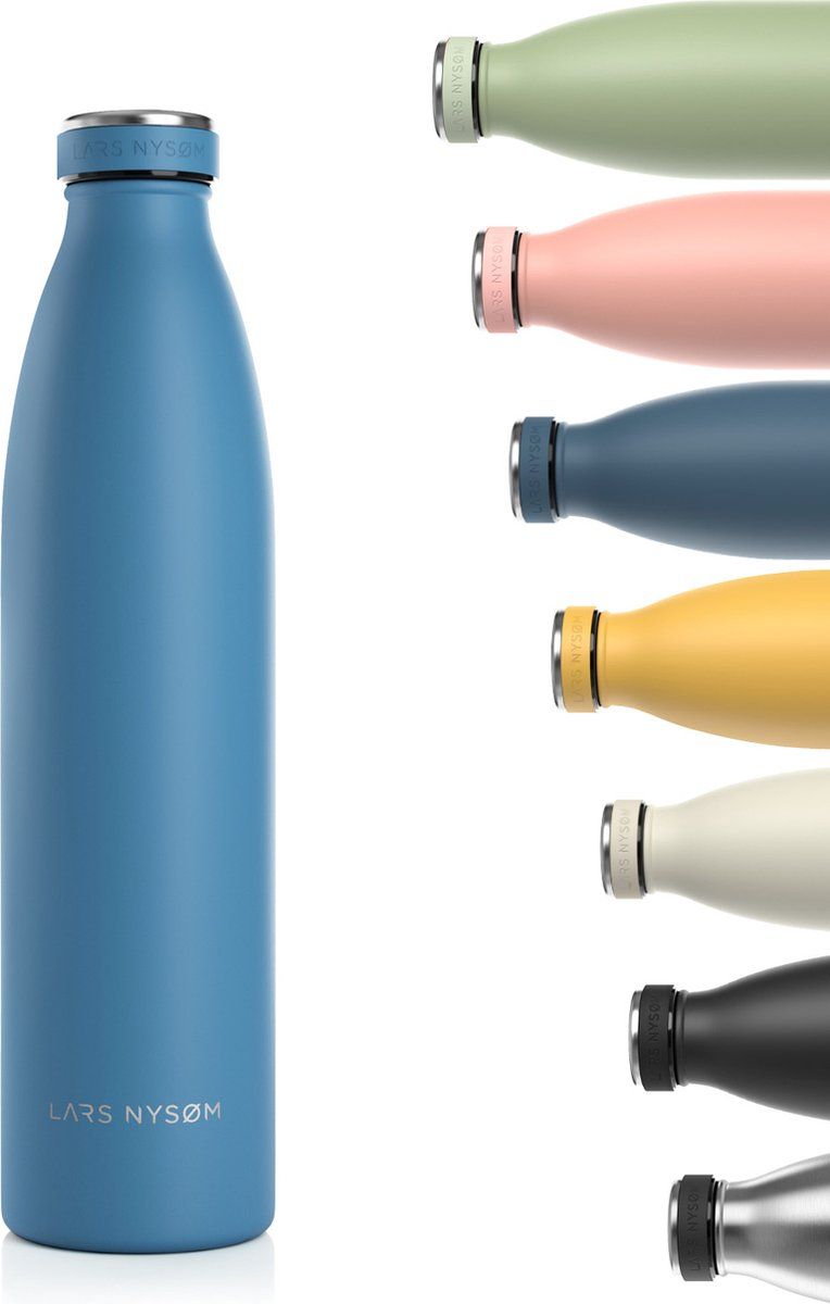 LARS NYSØM Roestvrijstalen drinkfles 'Ren' 1000ml Niagara - rvs