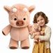 Omgoods - Peluche Vache animal à roulettes pour Enfants et Adultes