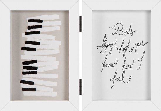 Henzo Piano Double Swing Collagelijst - 2 foto's 10x15 cm - Wit