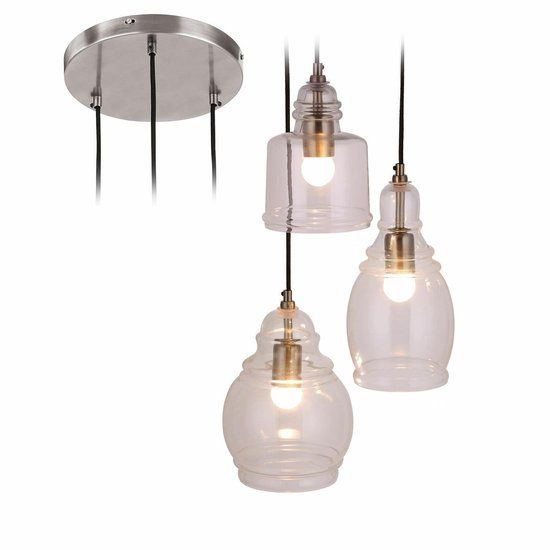 Loberon Hanglamp Pont du Clair helder/zilverkleurig