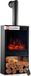 KAMINIO Hugo Cheminée électrique avec élément chauffant et conduit de fumée