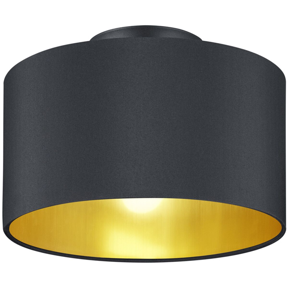 BES LED Trion Hostons Plafondlamp - E14 - Rond - Mat Zwart - Ø30cm