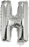 Merkloos / Sans marque Espa Nv Folieballon letter H - 41 cm - zilver