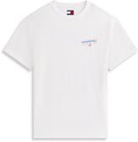 Tommy Hilfiger Tommy Jeans T-shirt L Katoen Korte mouw Volwassenen Lichtblauw/Grijs/Lichtrood/Wit
