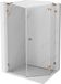 Mexen Lunar L cabine de douche pentagonale rabattable droite 90 x 100, transparent, or rose