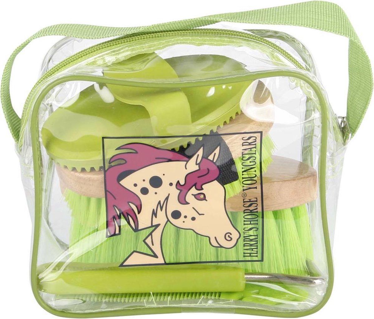 Harry's Horse Mini grooming kit groen