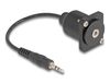 Delock 88150 audio kabel 0,2 m 3.5mm Zwart