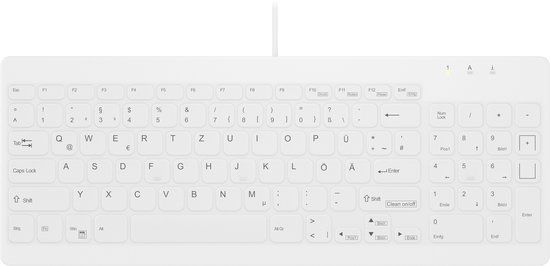 Contour Design Active Key AK-C7012 Toetsenbord Medisch USB Duits Wit
