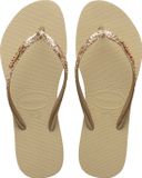 Havaianas Slim Glitter Ii Dames Slippers - Zand - Maat 37/38