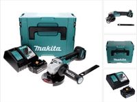Makita DGA 506 RT1J accu haakse slijper 18 V 125 mm borstelloos + 1x oplaadbare accu 5.0 Ah + lader + Makpac