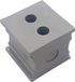 TRU COMPONENTS KT 2/5 Passe-câble rainuré Diam. de serrage (max.): 5 mm Élastomère Gris 1 pièce(s)