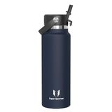 Sparrow RVS Drinkfles 500ml/750ml/1L/1.2L - Isolerende Waterfles met Rietje