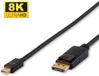 Microconnect DP-MMG-100MBV1.4 DisplayPort kabel 1 m Mini DisplayPort Zwart