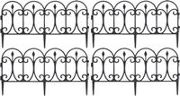 Pro Garden Ger Import Tuinhekjes - 16 stuks - Kunststof - Zwart - 60 x 30 cm