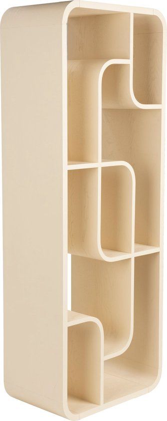 Zuiver Seven Kast - Hout - Beige - 60x35x160 cm