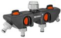 4-way splitter for connecting 4 devices to the water tap