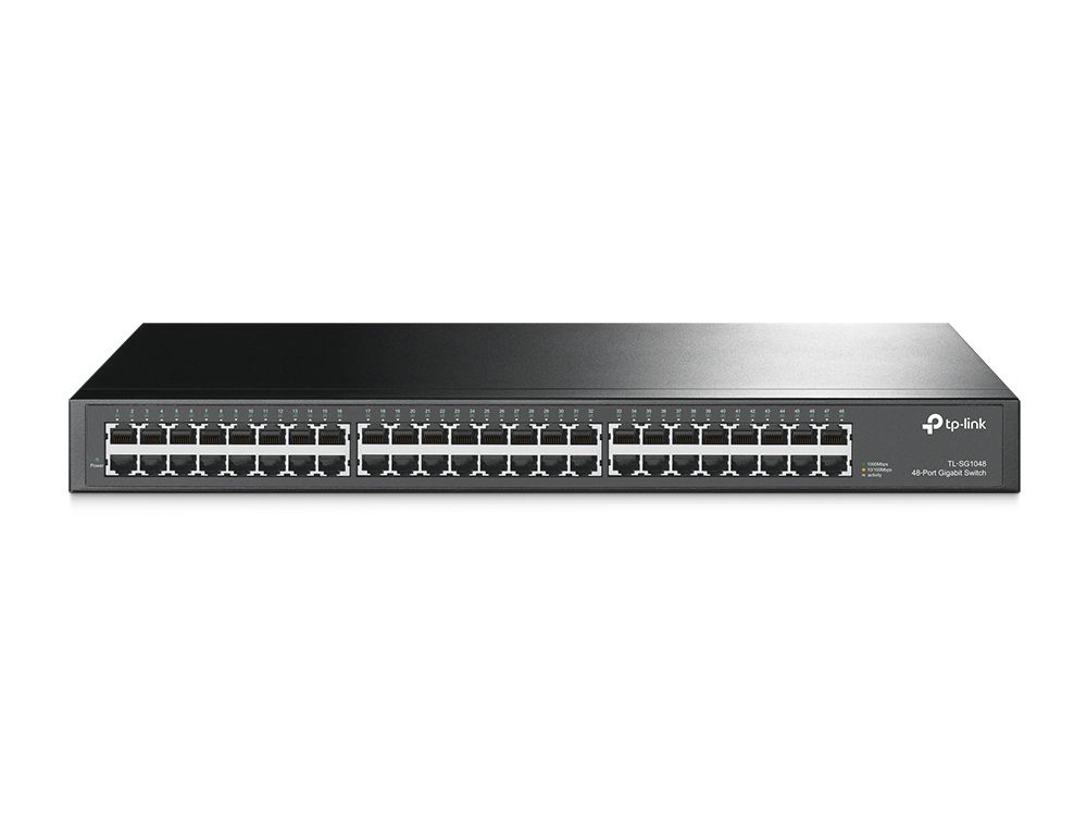 TP-Link TL-SG1048 Netwerkswitch Unmanaged Gigabit Ethernet (10/100/1000) 1U Zwart
