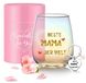 Verre à vin personnalisé pour maman - Cadeau parfait