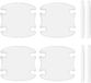 Kivora B.V. 8 stuks protection contre les rayures pour poignées de porte de voiture, film adhésif, autocollants 3D avec bandes réfléchissantes