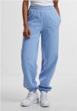 Urban Classics Fluffy Dames joggingbroek - S - Blauw