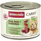 animonda Carny Adult Rund, kalkoen en konijn 24x200 g