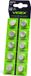 VIDEX AG12/LR43 piles alcalines, emballage blister de 10 pièces.