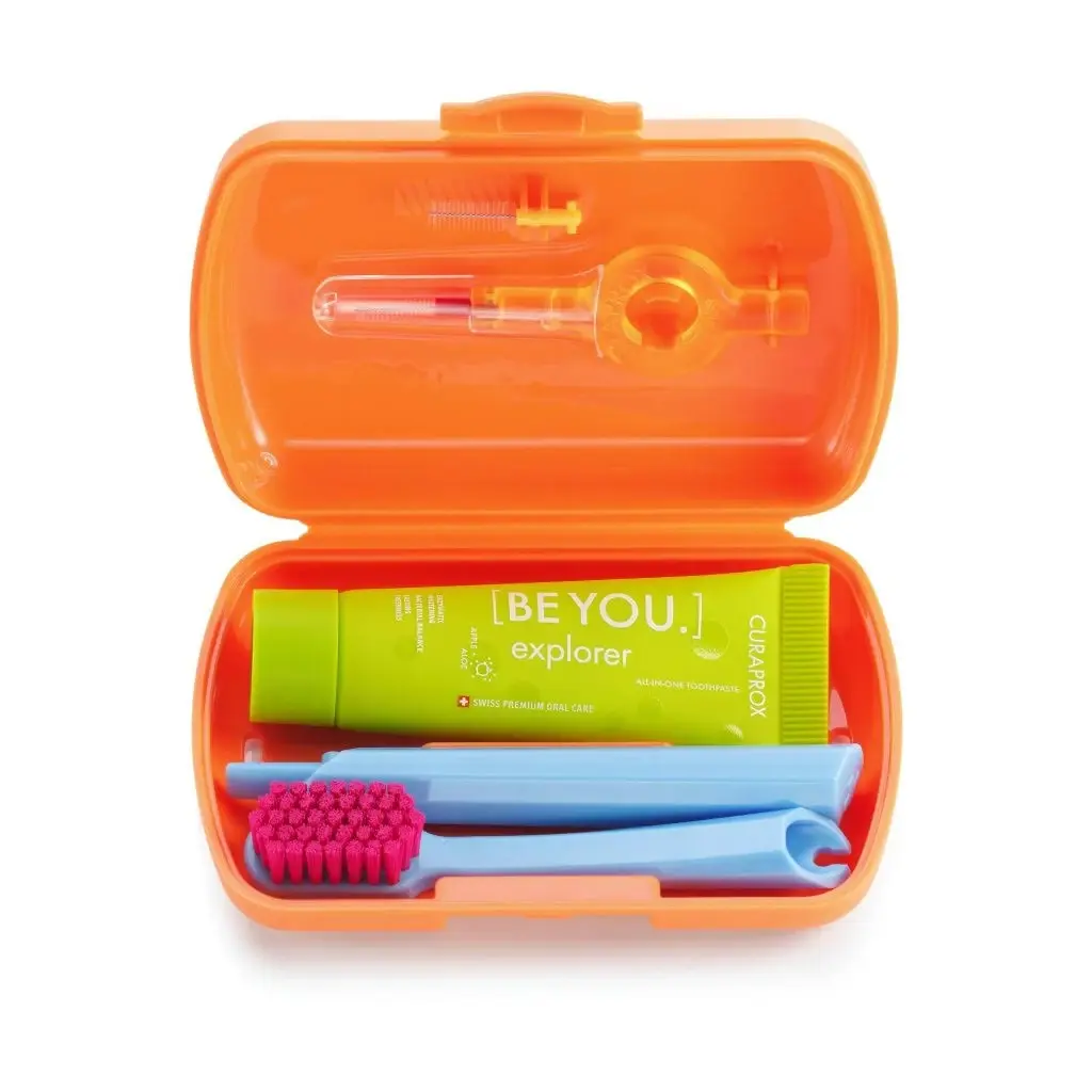 Curaprox Travel Set in Orange