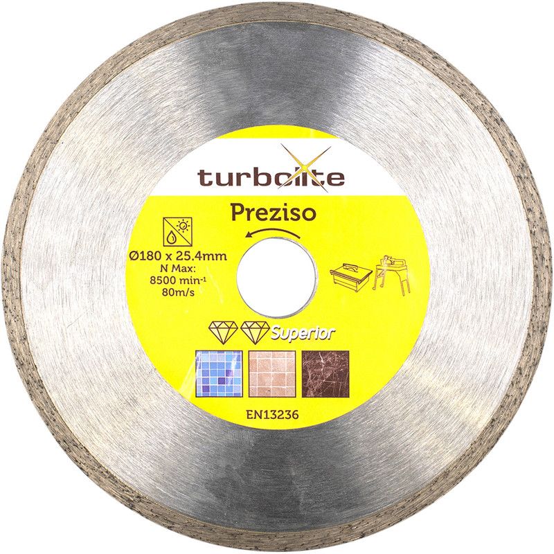 Turbolite Superior Preziso Diamond Tile Cutting Disc 180x25.4x2.4mm